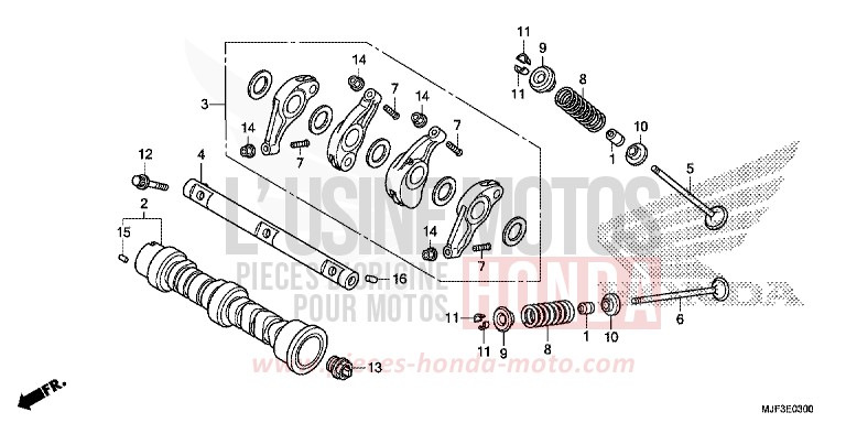 NOCKENWELLE/VENTIL von CTX700 ABS PEARL FADELESS WHITE (NH341) von 2014